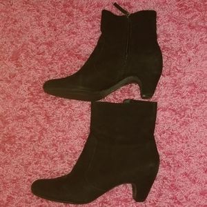 Short Heeled Leather Boots - Sam Edelman -size 10